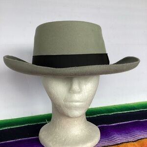 Vintage Bollman Gambler Hat 100% wool size large designer collection